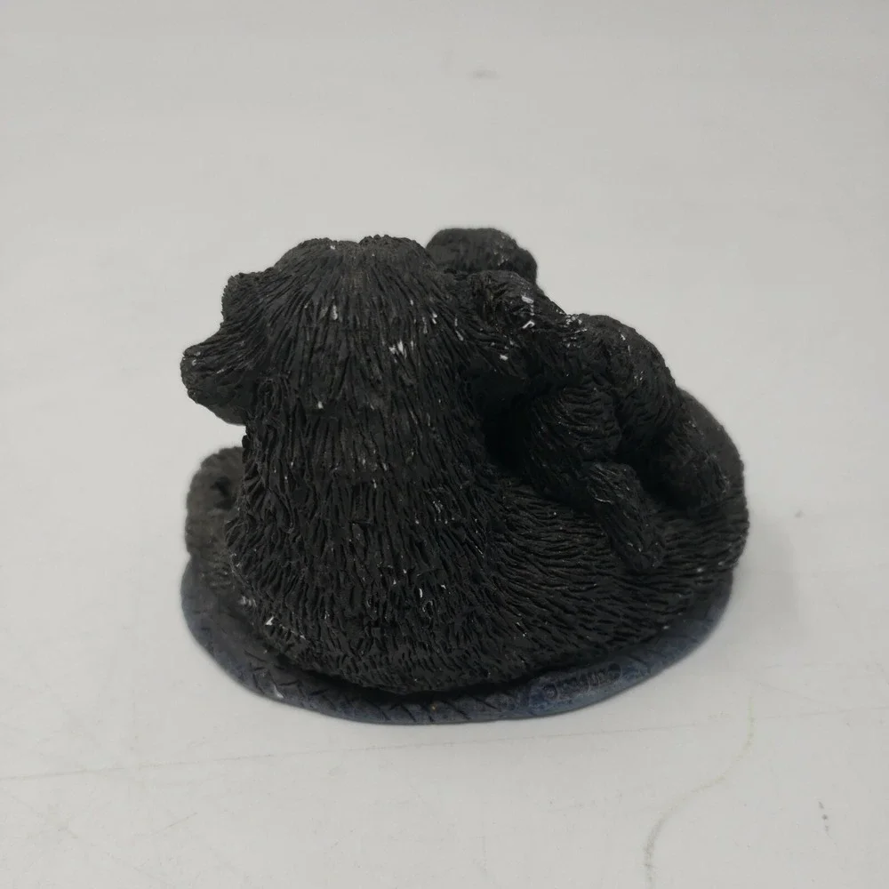 Vintage Black Dog Mother and Puppy Stone Cutters SC-753 Great Condition‎ Figure